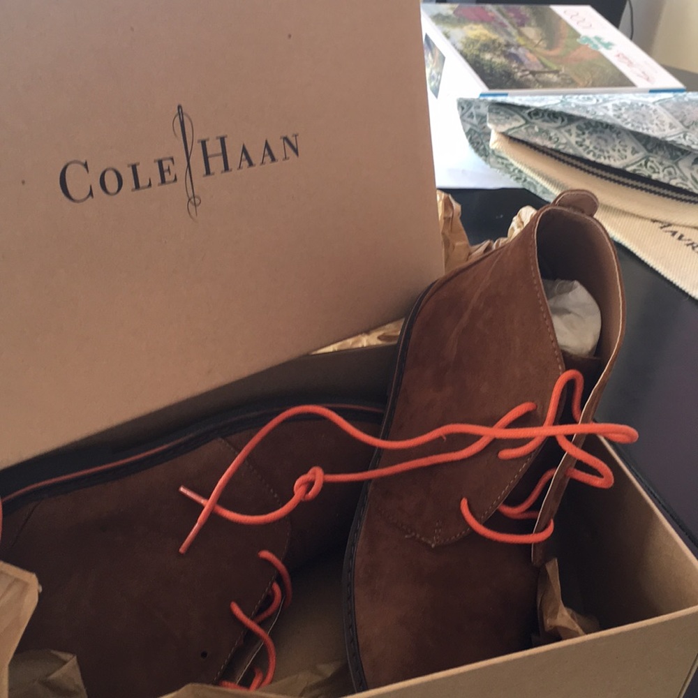 Cole haan Carlton tan orange never worn shoes